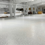 Concrete coating warehouse